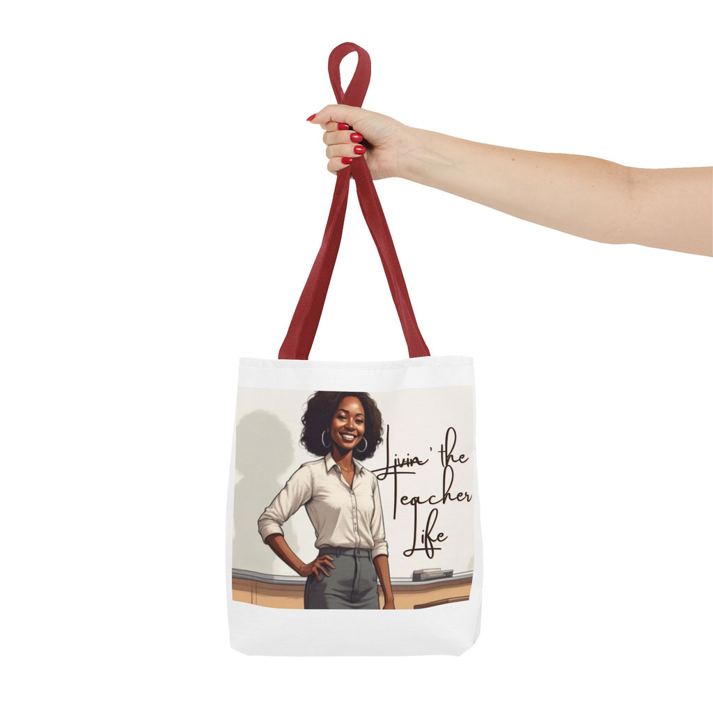 Teacher Life Tote Bag – Proud Black Woman Educator Classroom Tote