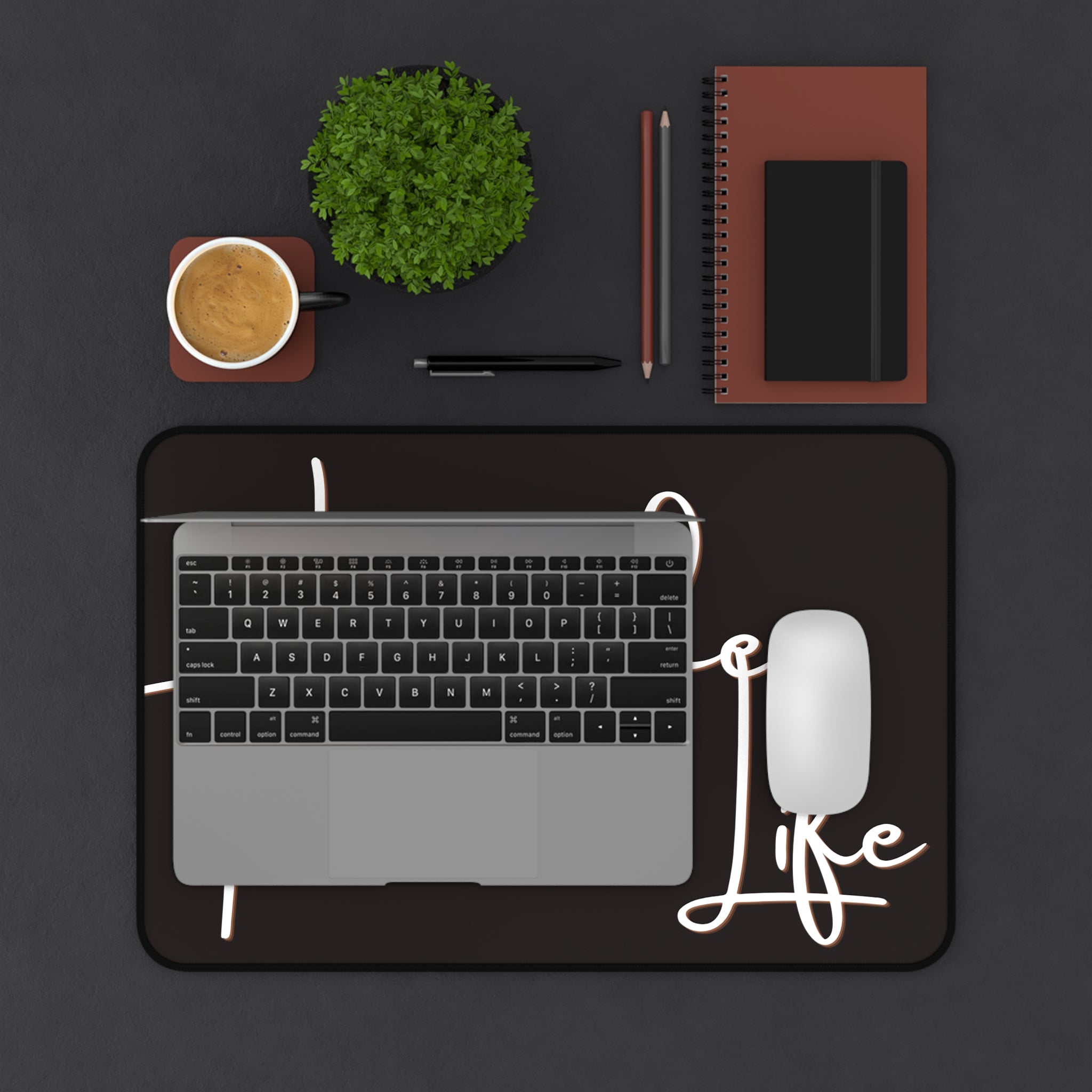 'Livin' the Teacher Life' Inspirational Desk Mat for Educators