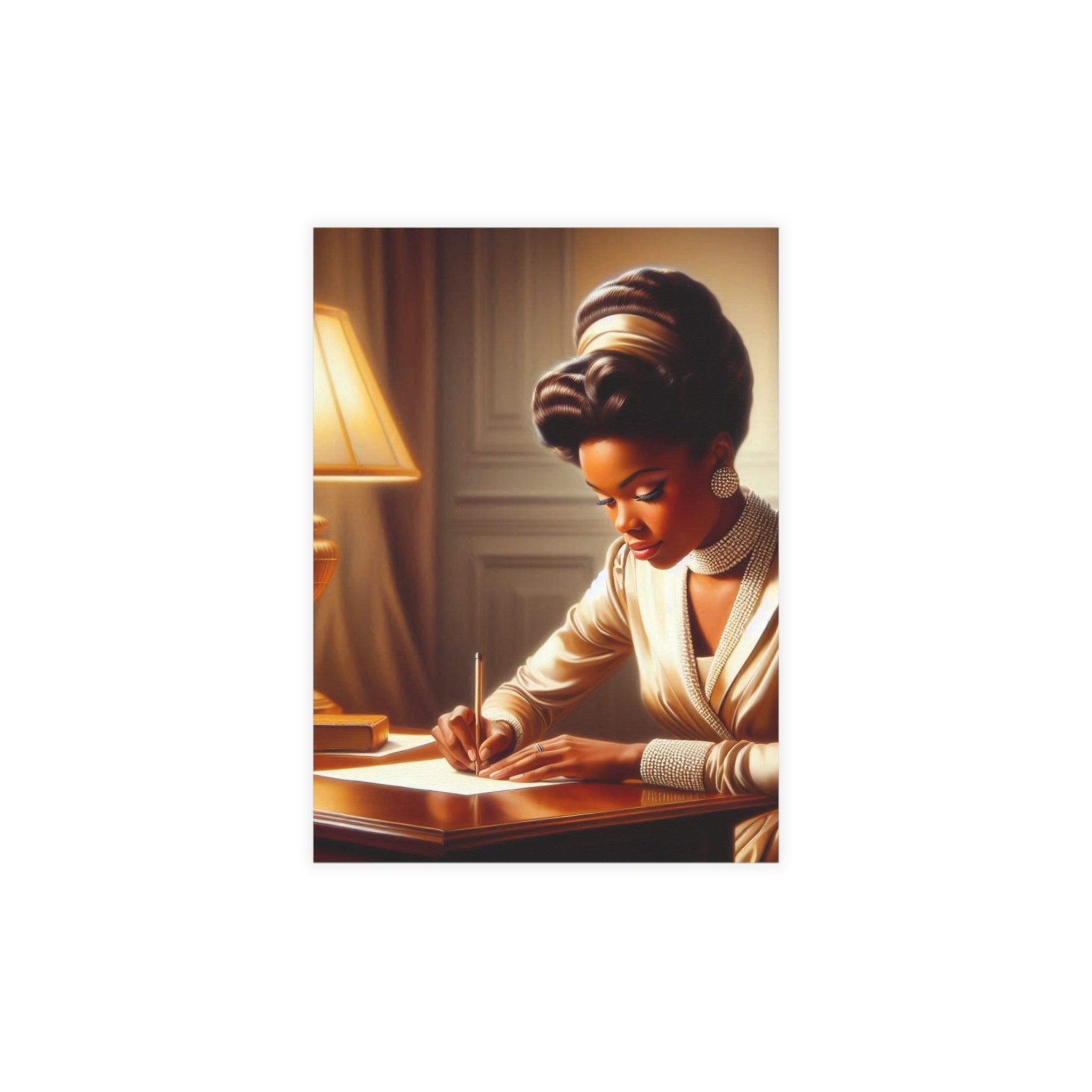 Vintage Black Glam Postcard Set (Envelopes Included)