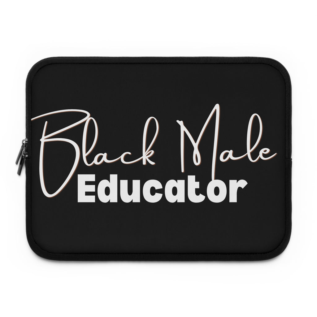 Black Male Educator Laptop Sleeve