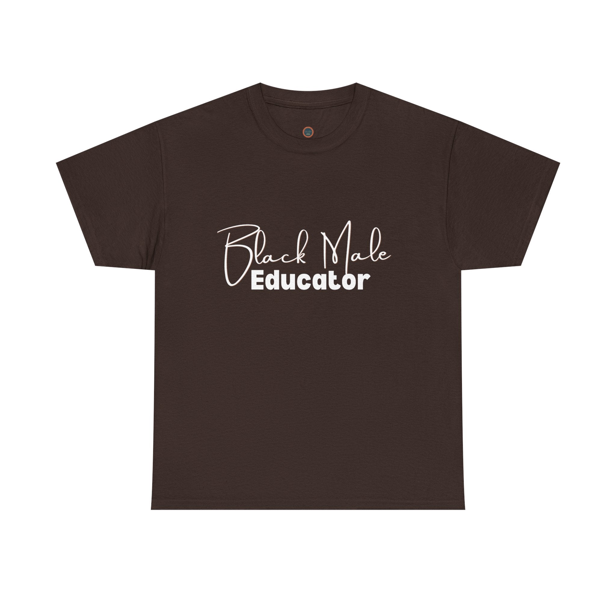 Black Male Educator T-Shirt (Darker Colors)
