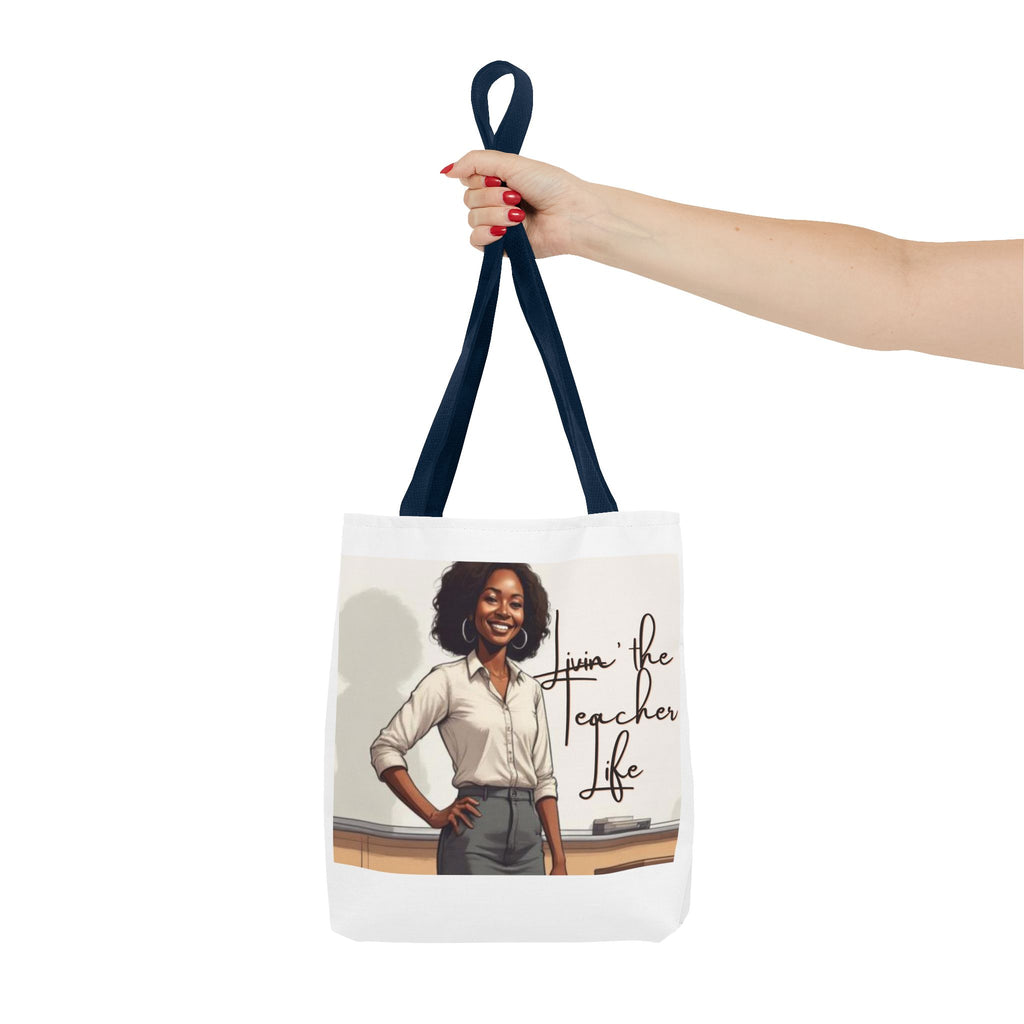 Teacher Life Tote Bag – Proud Black Woman Educator Classroom Tote