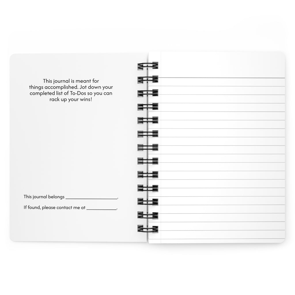 "And Did!" Spiral Notebook — Motivational Journal for Goal-Setters