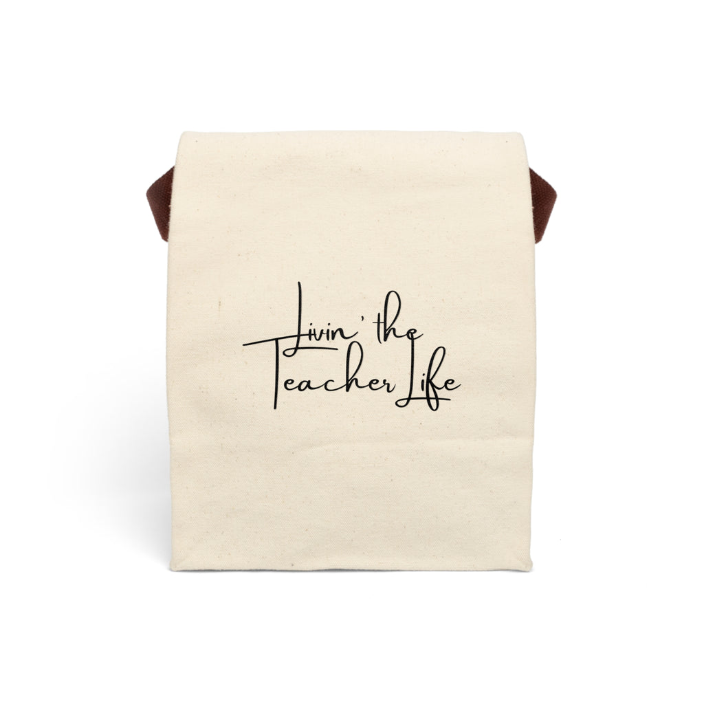 "Livin' the Teacher Life" Insulated Canvas Lunch Bag