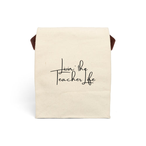 "Livin' the Teacher Life" Insulated Canvas Lunch Bag